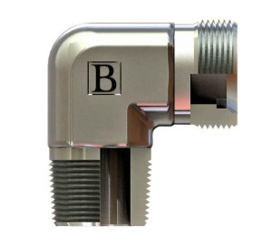 Угловой NPT-METRIC 90° (Ш-Ш) NMD-S