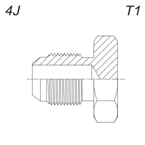 Заглушка UNF(JIC) (WET) с наружной резьбой