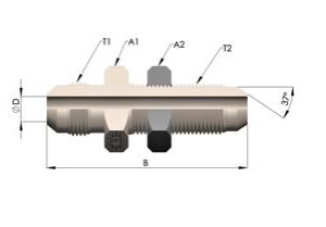 Гидравлические адаптеры JIC (UNF) (Ш-Ш) WWPGN