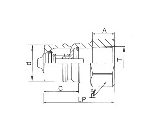 БРС ISO-A BSP Ниппель