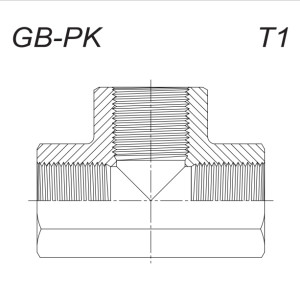 Тройник BSP (DT)  Внутренняя Резьба