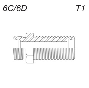 Переходник переборочный Metric (MPGN-S) Ш-Ш