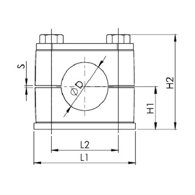 Крепеж для труб Одинарный