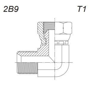 Адаптер BSPT-BSP (RTD/2B9) Угловой 90°