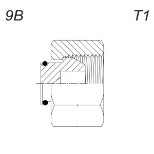 Заглушка с накидной гайкой (RST/9B)