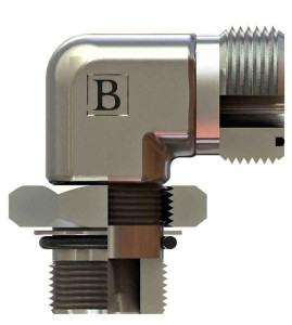 Угловой BSP-ORFS с контр. гайкой 90° (Ш-Ш) ROKD