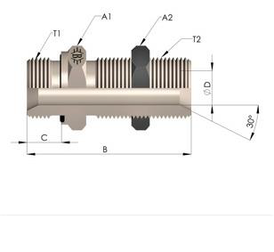 Гидравлические адаптеры BSP-Metric (Ш-Ш) RMPGN-L