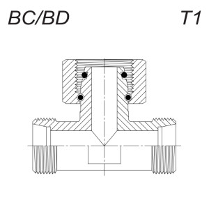 Тройник Metric (MOT-L) Ш-Г-Ш