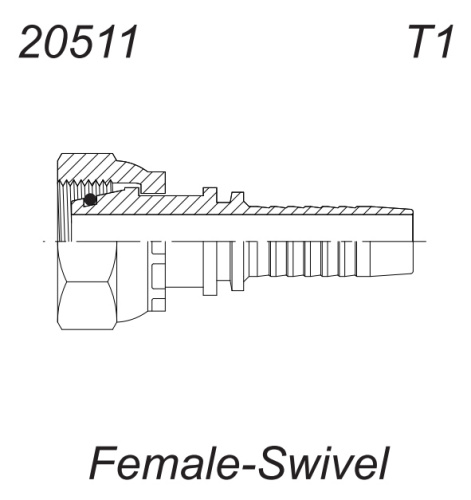 Фитинг DKO-S (MSOD-S) с накидной гайкой (гидравлика)