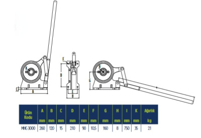 Кримпер для обжимки РВД (5-36 mm) MHC-3000