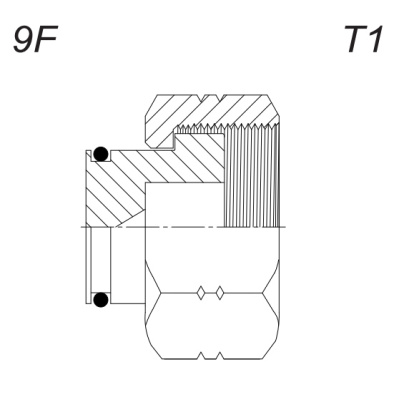 Гидравлические адаптеры Заглушка ORFS (OST) с накидной гайкой