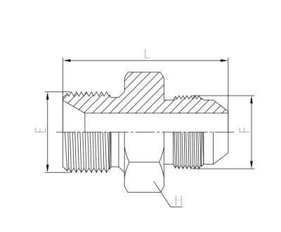 Гидравлические адаптеры Адаптер BSP (RWN/1BJ) тип Е - JIC Ш-Ш