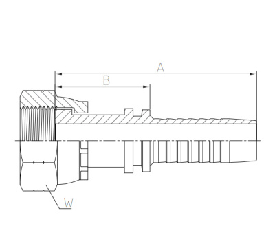 Фитинг ORFS (OSD) с накидной гайкой (гидравлика)