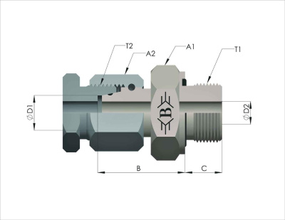 Гидравлические адаптеры BSP-Metric (Г-Ш) RMTR-L