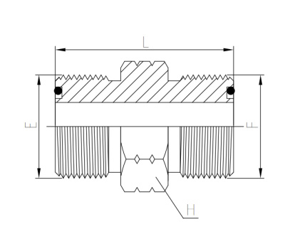 Гидравлические адаптеры Адаптер ORFS (OON) Ш-Ш