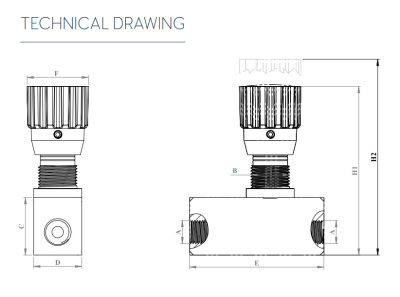 Дроссель с обратным клапаном FUV-G