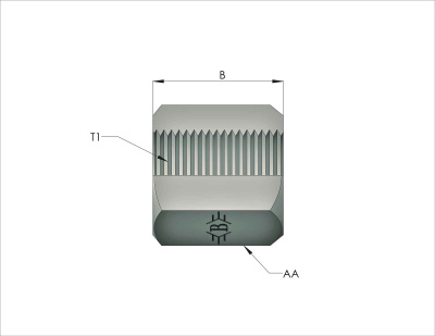Гидравлические адаптеры Шестиугольная гайка BSP (RAM)