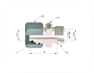 Гидравлические адаптеры Metric-Metric (Ш-Г) MMTR-L