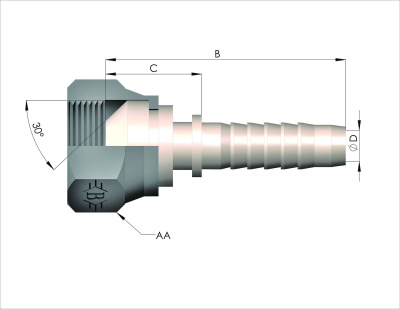 Фитинг BSP 0 RSD (гидравлика)