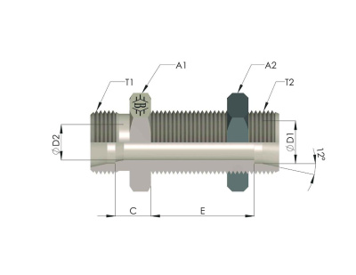 Гидравлические адаптеры Metric-Metric (Ш-Ш) MPGN-L