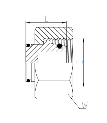 Гидравлические адаптеры Заглушка Гайка с Внутренней Резьбой (MST-L) Metric
