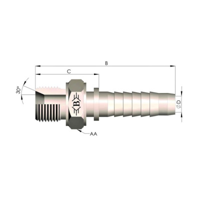 Фитинг BSP(ш) RE (гидравлика)