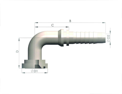 Фланец SF 3000 (SFL) 90° FL90