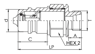 БРС HS5 Metric Ниппель