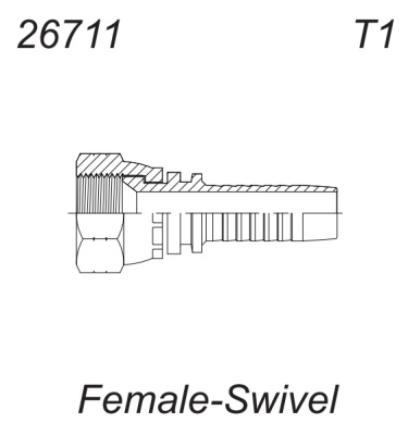 Фитинг UNF(JIC) (WSD) с накидной гайкой (гидравлика)