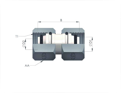 Гидравлические адаптеры Metric-Metric (Г-Г) MSTN-L