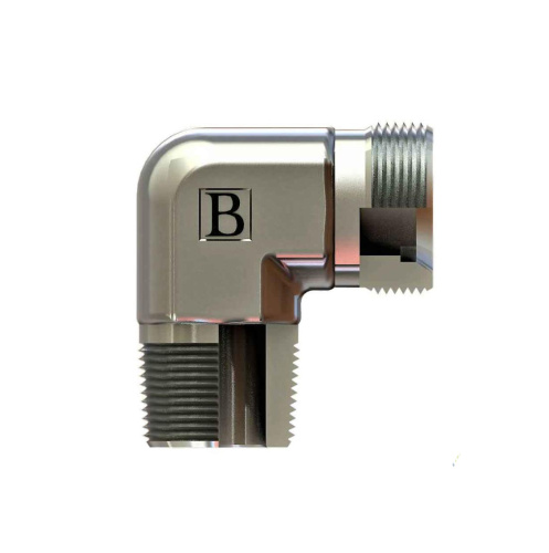 Гидравлические адаптеры Угловой NPT-METRIC 90° (Ш-Ш) NMD-L