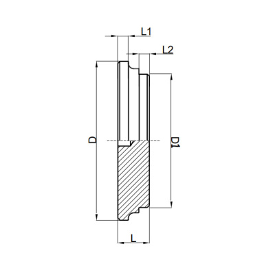 Задняя крышка гидроцилиндра (простой тип)