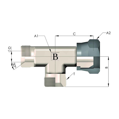 Гидравлические Тройник BSP (Ш-Ш-Г)