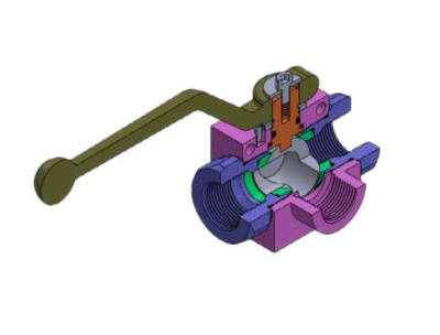 Шаровой 3-ходовой кран BSP тип-L