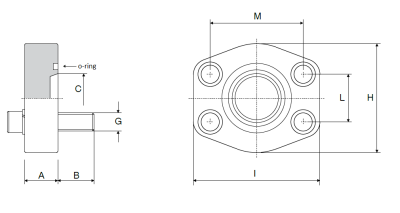 Фланец под приварку глухой с уплотнением HPF-O-KF (GFS S M) 3000 PSI