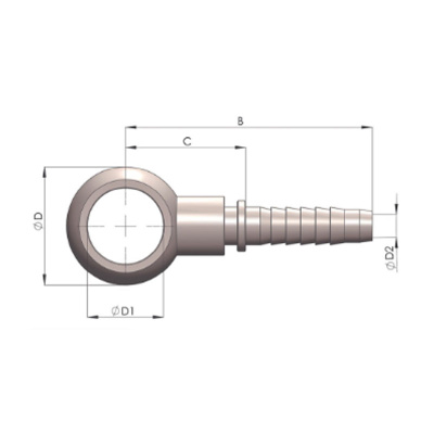 Фитинг BSP banjo HRP (гидравлика)