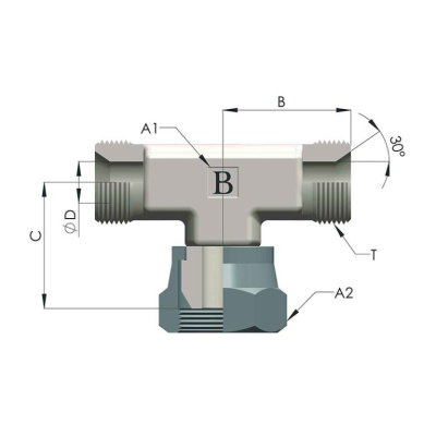 Гидравлические Тройник BSP (Ш-Г-Ш)