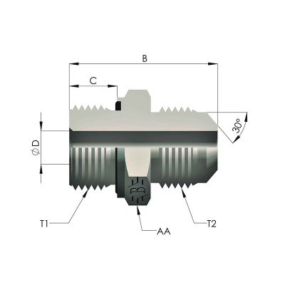 Гидравлические адаптеры JIC (UNF) (Ш-Ш) WWBN