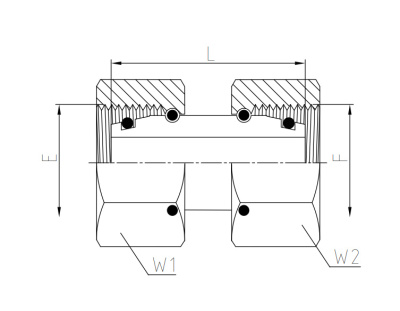 Гидравлические адаптеры Адаптер Metric (MSTN-L/3C) Г-Г