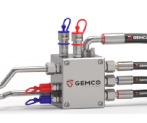 Заглушка для БРС-FF  (БРС FIRG/FLAT FACE ) ISO 16028-BLUE