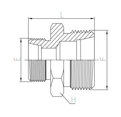 Гидравлические адаптеры Адаптер Metric (MMN-L/1C) METRIC 24° Ш-Ш