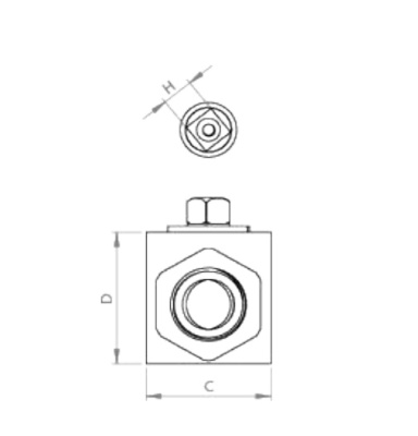 Шаровой 2-ходовой кран BSP