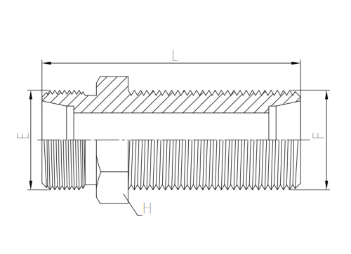 Гидравлические адаптеры Переходник переборочный Metric (MPGN-L/6C) Ш-Ш