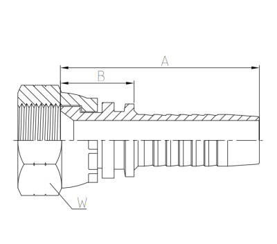 Фитинг UNF(JIC) (WSD) с накидной гайкой (гидравлика)