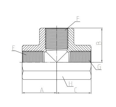 Гидравлические Тройник BSP (DT)  Внутренняя Резьба
