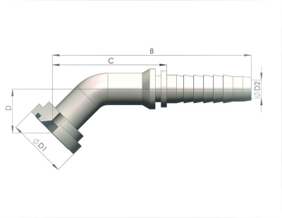 Фланец SF 6000 (SFS) 45° FL45