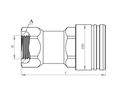 БРС ISO-A-NPT Розетка