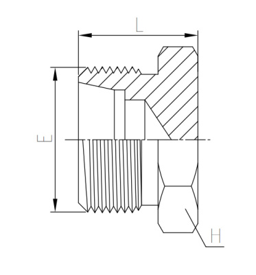 Гидравлические адаптеры Заглушка с Наружной Резьбой (MET-S/4D) METRIC 24°