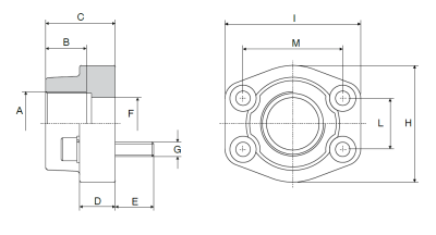 Ввертный фланец  HPF-BDA (AFS G) 6000 PSI