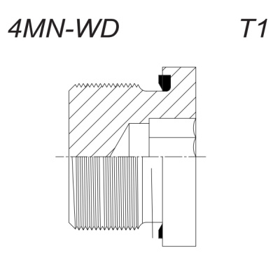 Гидравлические адаптеры Заглушка с Наружной Резьбой (MAT) внутр.шестигранник